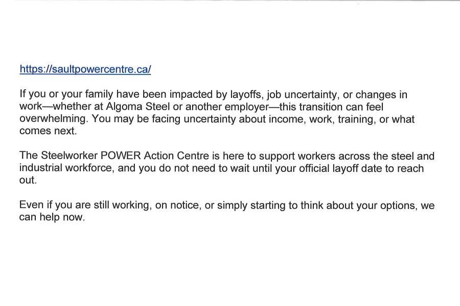 Sault POWER Action Centre link