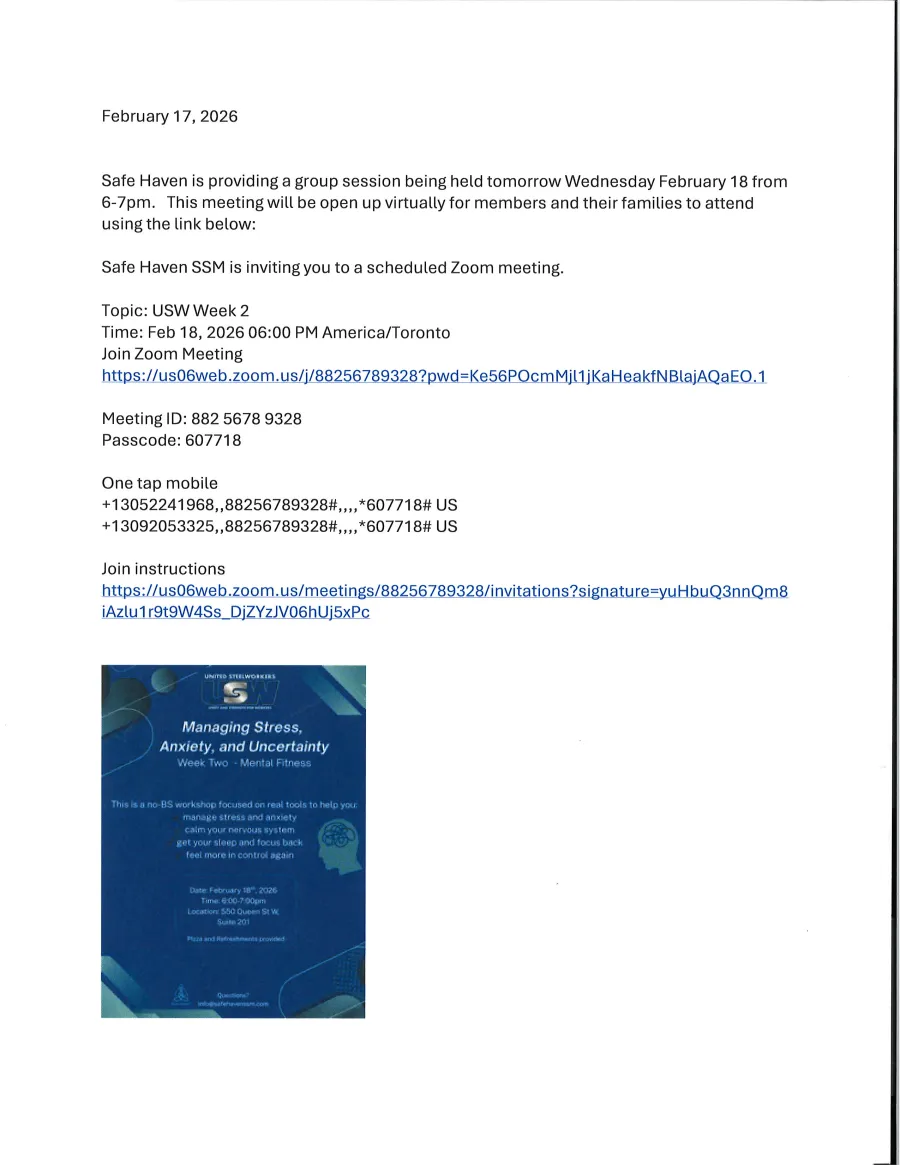 Week 2 - Support Group