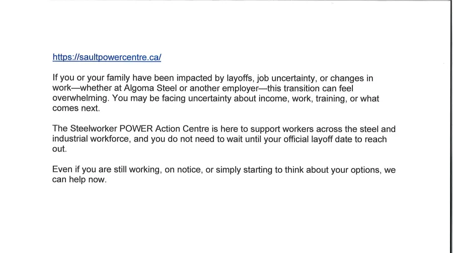 Sault POWER Action Centre link